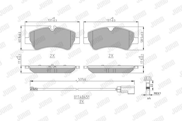 Brake Pad Set, disc brake 573835J