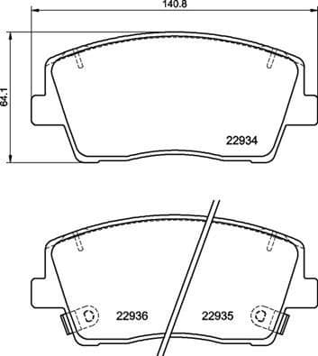 Brake Pad Set, disc brake PRIME LINE P30119