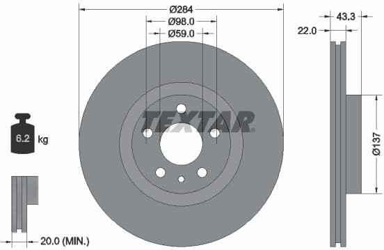 Brake Disc PRO 92252803