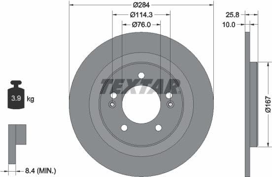 Brake Disc PRO 92252703