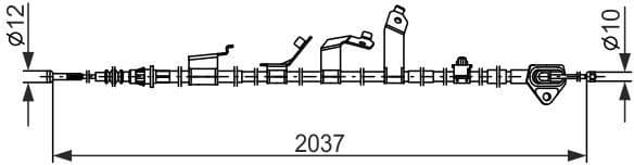 Cable Pull, parking brake 1 987 482 860 - image 5