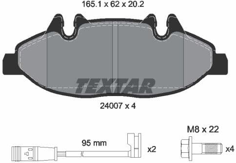 Brake Pad Set, disc brake Q+ 2400701