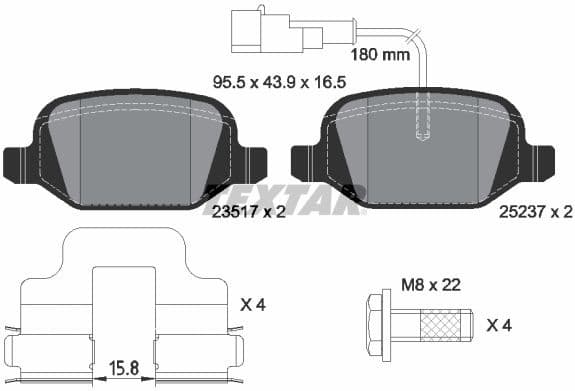 Brake Pad Set, disc brake Q+ 2351705