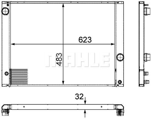 Radiator, engine cooling BEHR *** PREMIUM LINE *** CR 917 000P - image 2