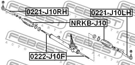 Tie Rod End 0221-J10RH
