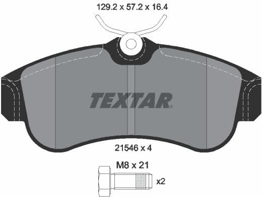 Brake Pad Set, disc brake 2154601