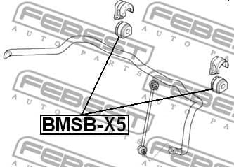 Mounting, stabiliser bar BMSB-X5 - image 2