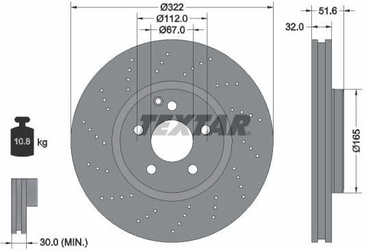 Brake Disc PRO+ 92277705