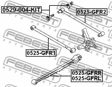 Control/Trailing Arm, wheel suspension 0525-GFRL - image 2