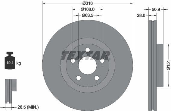 Brake Disc PRO 92317203