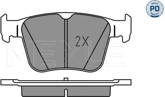 Brake Pad Set, disc brake MEYLE-PD: Advanced performance and design. 025 250 0916/PD - image 2