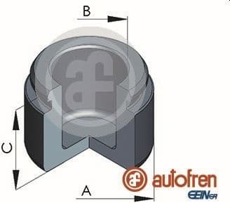 Piston, brake caliper D025407