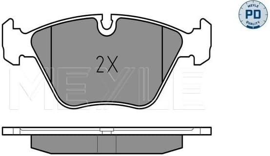 Brake Pad Set, disc brake MEYLE-PD: Advanced performance and design. 025 216 7720/PD - image 2