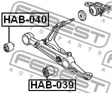 Mounting, control/trailing arm HAB-040 - image 2