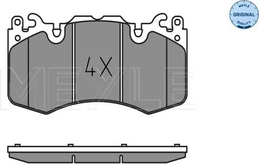 Brake Pad Set, disc brake MEYLE-ORIGINAL: True to OE. 025 246 5916