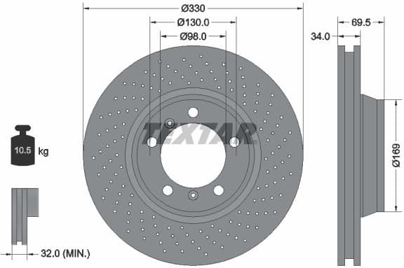 Brake Disc PRO+ 92150005