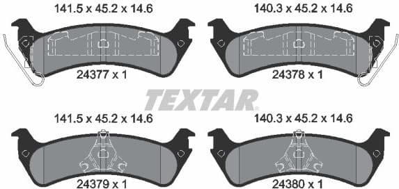 Brake Pad Set, disc brake 2437701