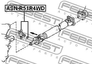 Joint, propshaft ASN-R51R4WD - image 2