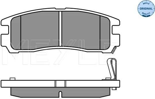 Brake Pad Set, disc brake MEYLE-ORIGINAL: True to OE. 025 217 0615/W
