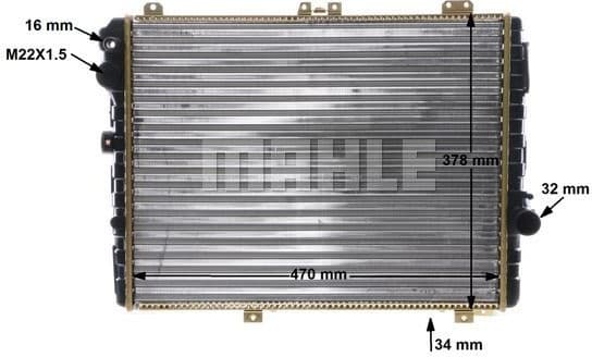 Radiator, engine cooling BEHR CR 253 000S - image 12