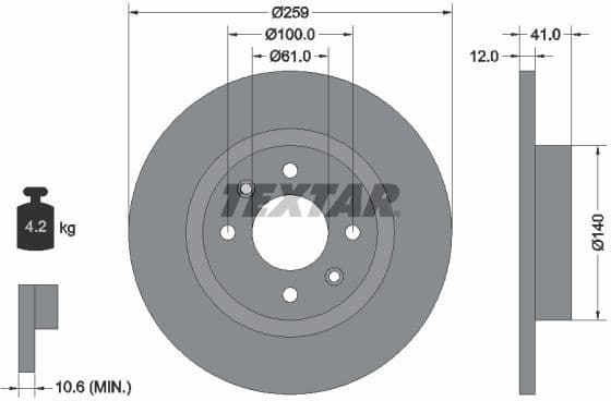 Brake Disc PRO 92175103