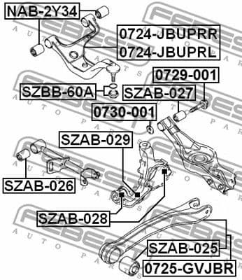Mounting, control/trailing arm SZAB-026 - image 2
