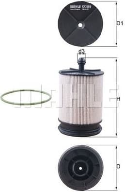 Filter diesel fuel KX569D