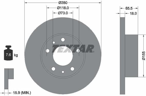 Brake Disc PRO 92073703