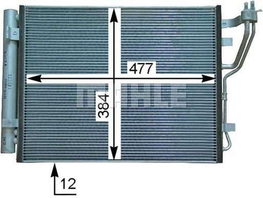 Condenser, air conditioning BEHR *** PREMIUM LINE *** AC 709 000P - image 2