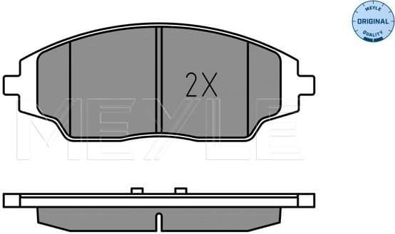 Brake Pad Set, disc brake MEYLE-ORIGINAL: True to OE. 025 257 2218 - image 2