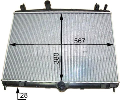 Radiator, engine cooling BEHR CR 2113 000S - image 2