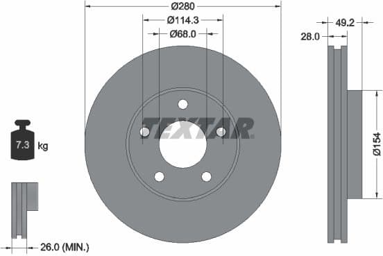 Brake Disc PRO 92109403