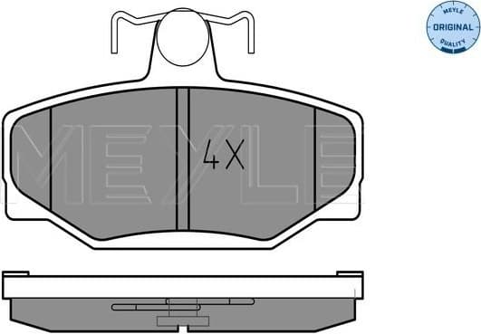 Brake Pad Set, disc brake MEYLE-ORIGINAL: True to OE. 025 213 8513