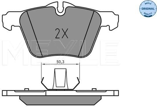 Brake Pad Set, disc brake MEYLE-ORIGINAL: True to OE. 025 240 7920