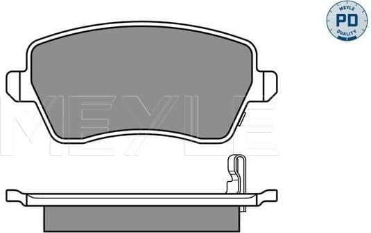 Brake Pad Set, disc brake MEYLE-PD: Advanced performance and design. 025 244 0317/PD - image 2