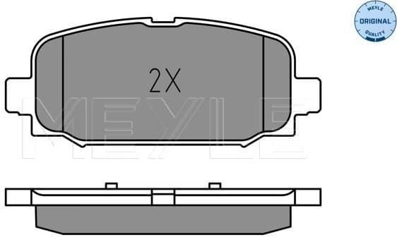 Brake Pad Set, disc brake MEYLE-ORIGINAL: True to OE. 025 228 4418 - image 2