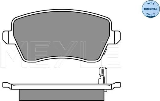 Brake Pad Set, disc brake MEYLE-ORIGINAL: True to OE. 025 244 0317/W