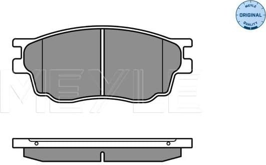 Brake Pad Set, disc brake MEYLE-ORIGINAL: True to OE. 025 242 4616/W