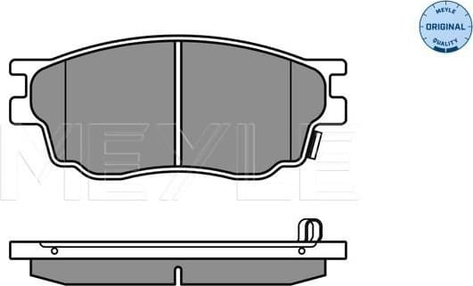 Brake Pad Set, disc brake MEYLE-ORIGINAL: True to OE. 025 242 4616/W - image 2