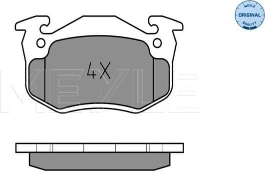 Brake Pad Set, disc brake MEYLE-ORIGINAL: True to OE. 025 206 3415