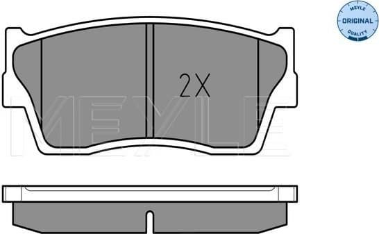 Brake Pad Set, disc brake MEYLE-ORIGINAL: True to OE. 025 215 0014/W - image 2