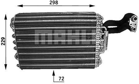 Evaporator, air conditioning BEHR AE 31 000S