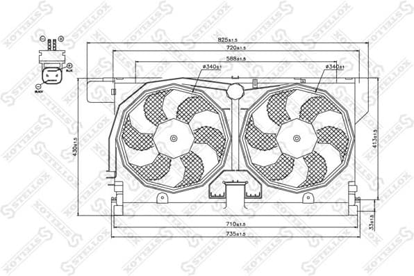 Fan, engine cooling 29-99279-SX