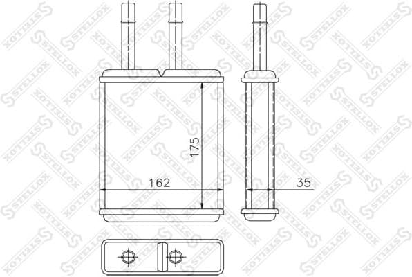 Heat Exchanger, interior heating 10-35169-SX