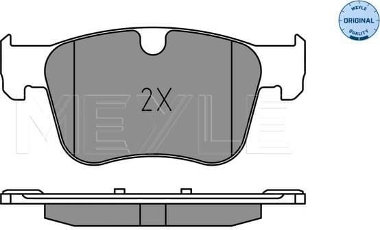 Brake Pad Set, disc brake MEYLE-ORIGINAL: True to OE. 025 258 3317 - image 2