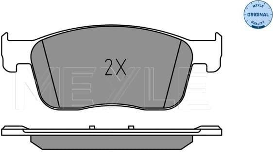 Brake Pad Set, disc brake MEYLE-ORIGINAL: True to OE. 025 225 9417 - image 2
