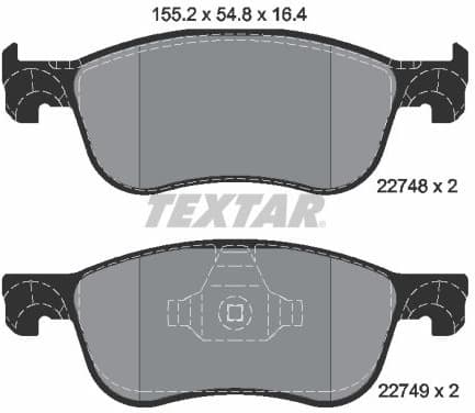 Brake Pad Set, disc brake Q+ 2274801