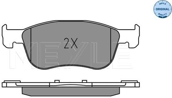 Brake Pad Set, disc brake MEYLE-ORIGINAL: True to OE. 025 227 4816 - image 2