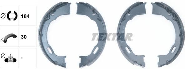 Brake Shoe Set, parking brake 91071500