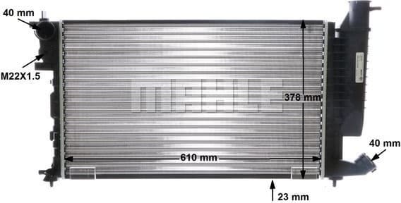 Radiator, engine cooling BEHR CR 306 000S - image 11